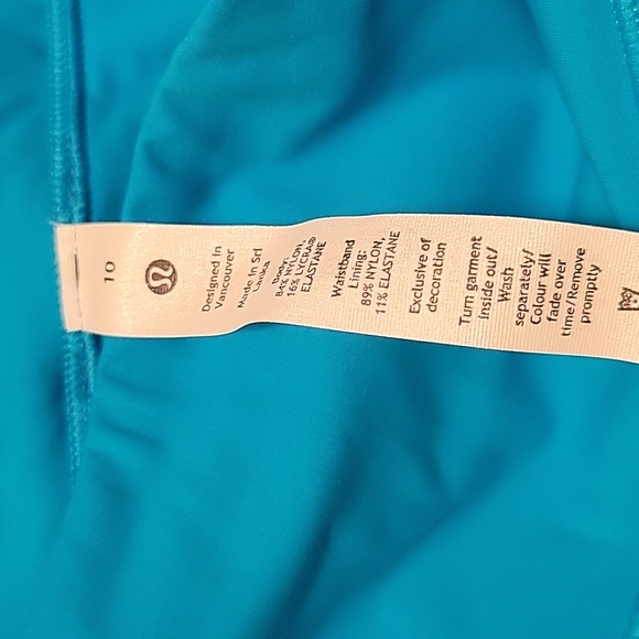 Lululemon Fast and Free HR Tight 25" Size 10. Color Azure. - Picture 5 of 6